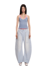 Detachable Rope Vintage Distressed Wide - Leg Pants - COPPING THREADS - MOROMORO