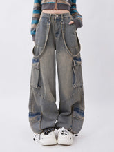 Distressed Roomy Pockets Denim - COPPING THREADS - RAYOHOPP