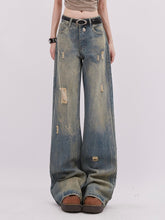 Distressed Straight Denim - COPPING THREADS - RAYOHOPP