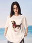 Dog Patch Towel Embroidery Tee - COPPING THREADS - Harsh and Cruel
