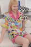 Dopamine Cartoon Ice Silk Pajama Set - COPPING THREADS - CT Dreamscape