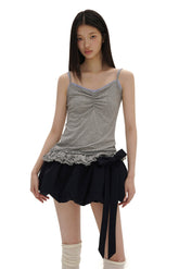 Double - layered Ruffle Camisole - COPPING THREADS - MOROMORO