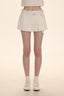 Dual - Sided Satin Ribbon Pleated Mini Skirt - COPPING THREADS - MOROMORO