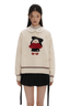 Embroidered Bunny Wool Sweater - COPPING THREADS - MOROMORO