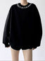 Embroidered-Collar Oversized Sweatshirt - CT52167 - COPPING THREADS - CT ORIGINALS