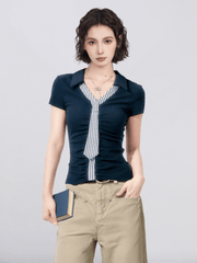 Faux Layered Polo Tee - COPPING THREADS - CT Select