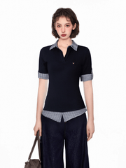 Faux Layered Slim Fit Polo Shirt - COPPING THREADS - CT Select