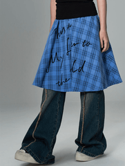 Fetter to the World Plaid Overlay Skirt - COPPING THREADS - CT Coquette