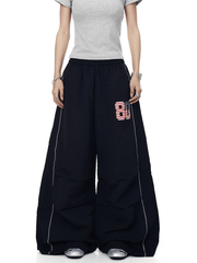 Flag "80" Patch Quick - Dry Wide - Leg Parachute Pants - COPPING THREADS - CT Select