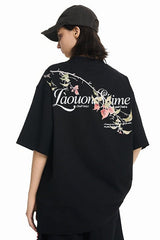 Floral Branch Printed Tee - COPPING THREADS - Harsh and Cruel