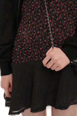 Floral Mesh Splice Lace Trim Cami Dress - COPPING THREADS - MOROMORO