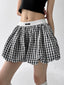 Gingham Bubble-Hem Skort - CT8020 - COPPING THREADS - CT ORIGINALS