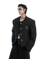 Glossy Textured Luxury Tweed Jacket - COPPING THREADS - ArguE CulturE