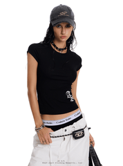 Gothic Cross Graphic Slim Fit Tee - COPPING THREADS - 0123Start