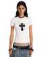 Gothic Cross Slim Fit Tee - COPPING THREADS - 0123Start