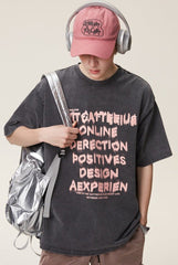Graffiti Letter Print Tee - COPPING THREADS - CATTEE