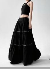 Grommet - Tiered Maxi Skirt - COPPING THREADS - CT Select