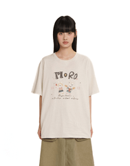 Hand - Drawn Bunny Rhinestone Tee - COPPING THREADS - MOROMORO