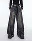 Hand-Drawn Washed Wide-Leg Jeans - COPPING THREADS - Argue Culture