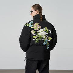 Harsh and Cruel Floral Embroidered Cotton Jacket - COPPING THREADS - Harsh and Cruel
