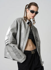 Harsh and Cruel Matte Deconstructed Patchwork Faux Leather Jacket - COPPING THREADS - Harsh and Cruel