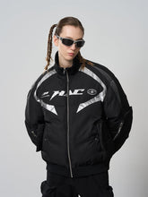 Harsh and Cruel Silver Logo Motorcycle Racing Cotton Jacket - COPPING THREADS - Harsh and Cruel