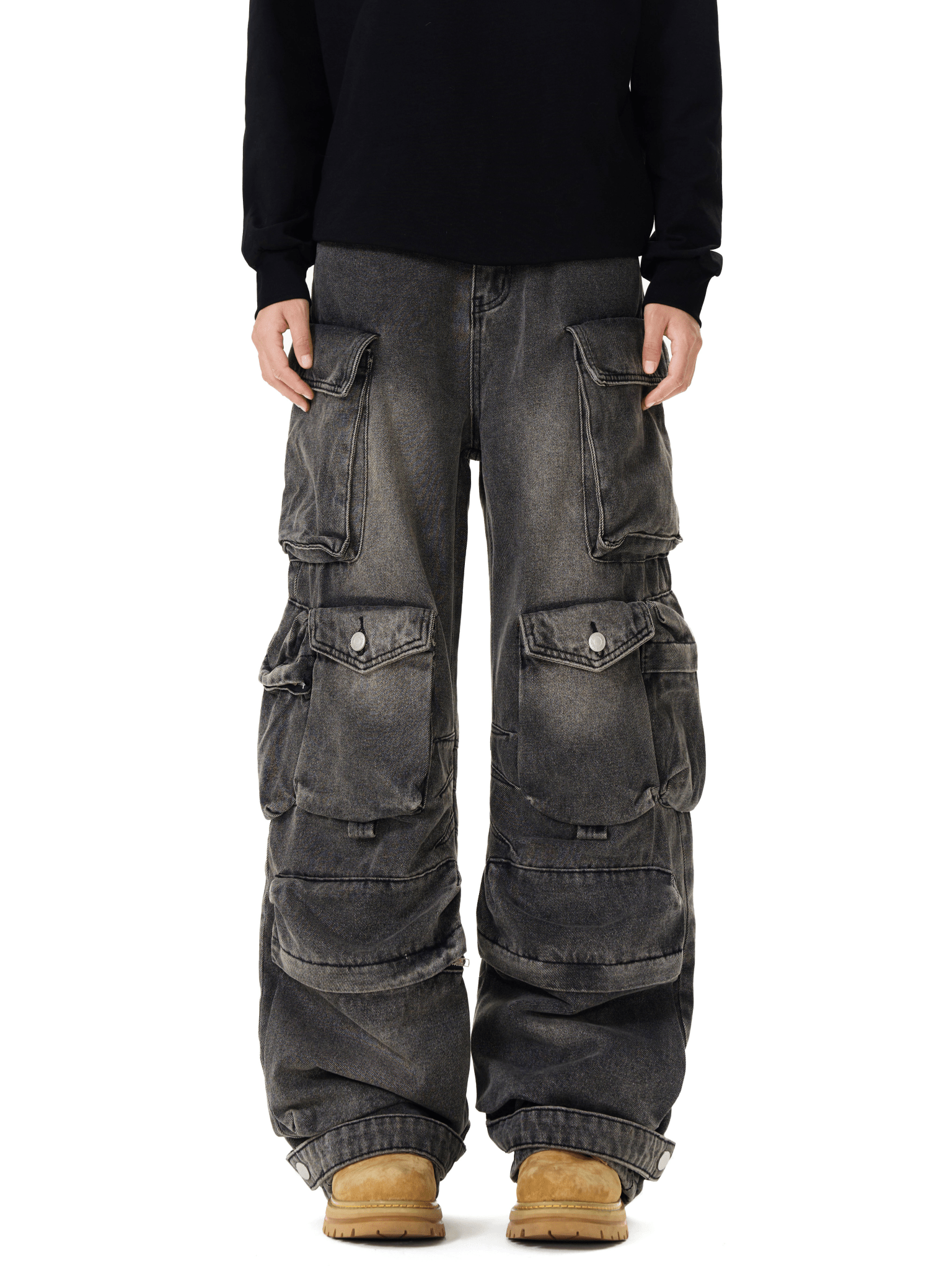 Heavyweight Multi - Pocket Strap Utility Jeans - COPPING THREADS - CT Select