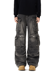 Heavyweight Multi - Pocket Strap Utility Jeans - COPPING THREADS - CT Select