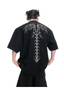 Heavyweight Studded Detailing Spine Embroidered Oversized Tee - COPPING THREADS - ArguE CulturE