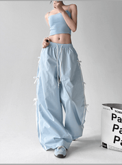 High Waist Bow - Tie Side Cargo Pants - COPPING THREADS - CT Select