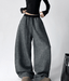 High Waist Drape Effect Wide - Leg Pants - COPPING THREADS - CT Select
