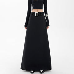 High - Waisted A - Line Skirt - COPPING THREADS - CHICISLAND