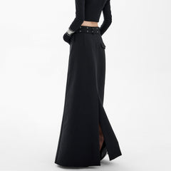 High - Waisted A - Line Skirt - COPPING THREADS - CHICISLAND