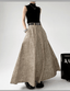 High - Waisted Acid Wash Flared Maxi Skirt - COPPING THREADS - CT Select