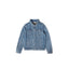 IDLT denim jacket, light blue front.