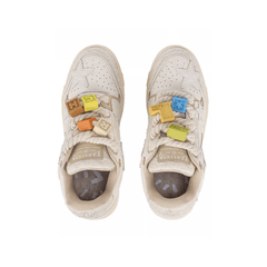KAALIXTO Beige Star Sneakers - COPPING THREADS - KAALIXTO