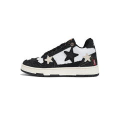 KAALIXTO Black Denim Star Sneakers - COPPING THREADS - KAALIXTO