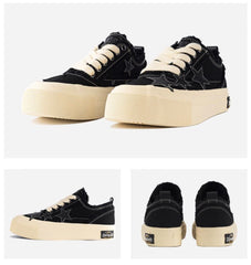 KAALIXTO Black Low Canvas - COPPING THREADS - KAALIXTO