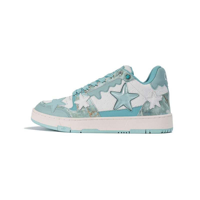 国内未入荷 kaalixto - Retro Star Sneakers-Blue And White KAALIXTO Blue Star Sneakers – COPPING THREADS