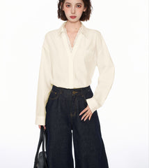 Lace Collar Long Sleeve Shirt - COPPING THREADS - CT Select