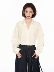 Lace Collar Long Sleeve Shirt - COPPING THREADS - CT Select