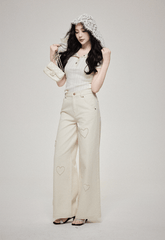 Lace Hooded Button Collar Knit Tee - COPPING THREADS - LulusMiracle