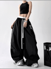 Lace Trim Double Waist Wide - Leg Pants - COPPING THREADS - CT Select