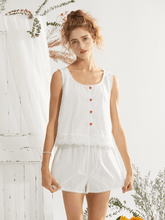 Lace - Trim Sleeveless Lounge Set - COPPING THREADS - CT Dreamscape