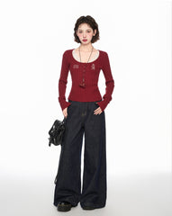 Lace U - Neck Slim - Fit Base Layer Top - COPPING THREADS - CT Select