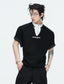Layered Contrast-Collar Boxy T-Shirt - COPPING THREADS - Argue Culture