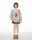 Layered - Look Lace Hoodie Pullover Knit Sweater - COPPING THREADS - CT Select