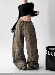 Leopard Cargo Wide - Leg Pants - COPPING THREADS - CT Select