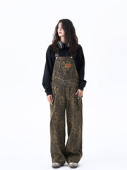 Leopard Print Denim Overalls - COPPING THREADS - CT Select