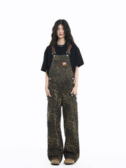 Leopard Print Denim Overalls - COPPING THREADS - CT Select